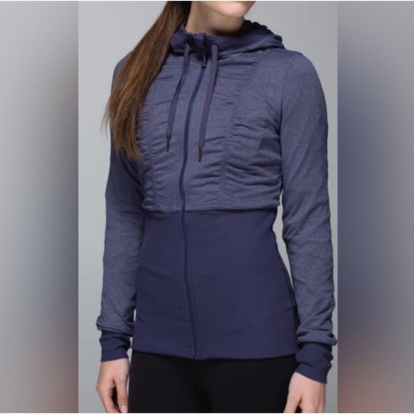 Lululemon Dance Studio Jacket III Cadet Blue (First Release) Reversible Sz 6 - Picture 3 of 8